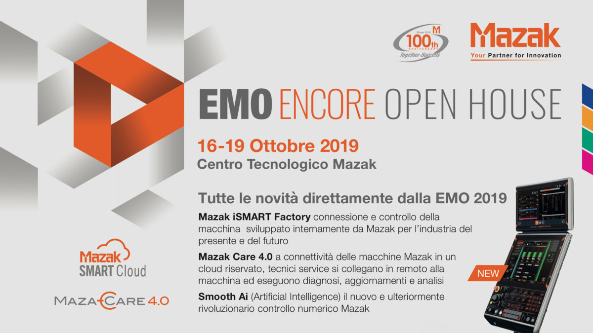 Emo Encore Open House Mazak Italia - Macchine Utensili Bologna